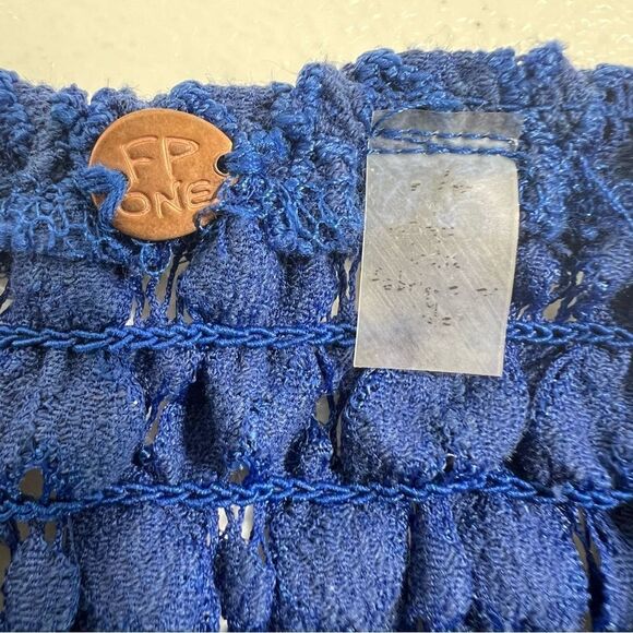 Free People lace Blue Adella Slip Dress - Picture 5 of 14